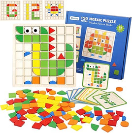 Rompecabezas de mosaico de madera