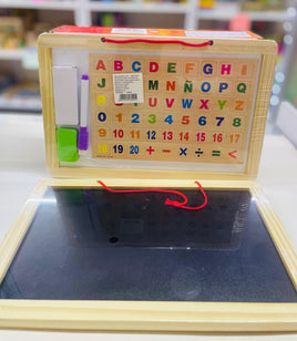 Pizarrón 2 en 1 de madera