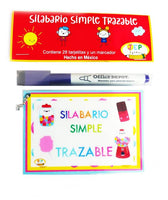 
              Silabario simple trazable
            
