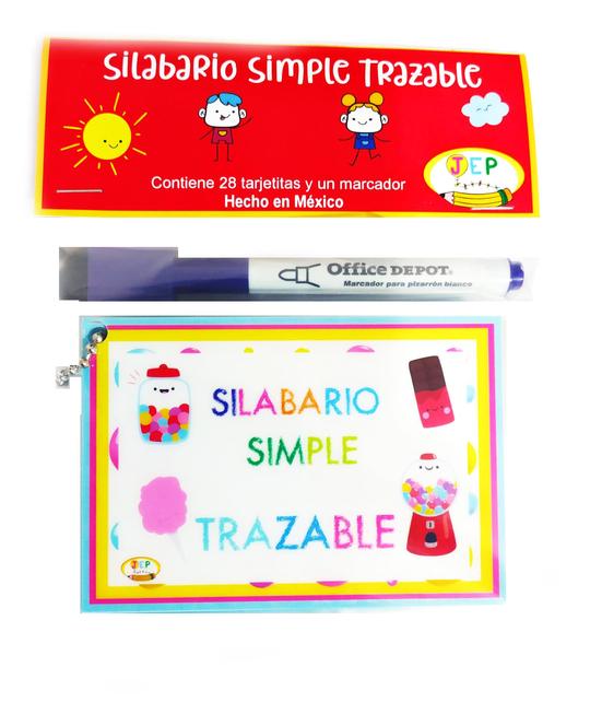 Silabario simple trazable