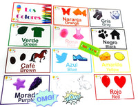 
              Tarjetas de los colores
            