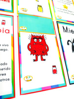 
              Tarjetas el monstruo de las emociones
            