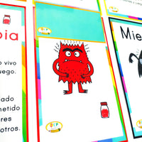 Tarjetas el monstruo de las emociones