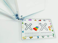 
              Abecedario minúsculas y mayúsculas trazables
            