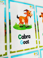 
              Tarjetas de animales de la granja
            
