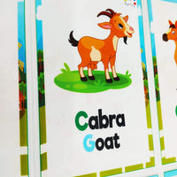 Tarjetas de animales de la granja
