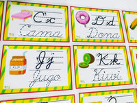 
              Abecedario letra cursiva trazable
            