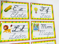 
              Abecedario letra cursiva trazable
            