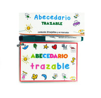 
              Abecedario minúsculas y mayúsculas trazables
            