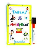 
              Tablas de multiplicar Toy Story trazables
            