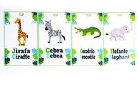 
              Tarjetas animales de la selva
            