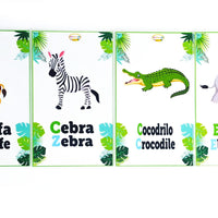 Tarjetas animales de la selva