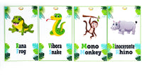 
              Tarjetas animales de la selva
            