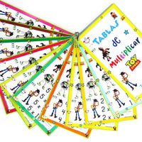 Tablas de multiplicar Toy Story trazables
