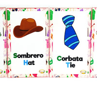 Tarjetas didácticas aprendiendo las prendas de vestir