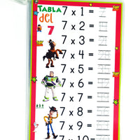 Tablas de multiplicar Toy Story trazables