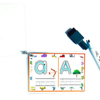 Abecedario minúsculas y mayúsculas trazables