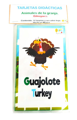 Tarjetas de animales de la granja