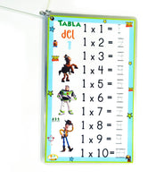 
              Tablas de multiplicar Toy Story trazables
            