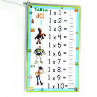 Tablas de multiplicar Toy Story trazables