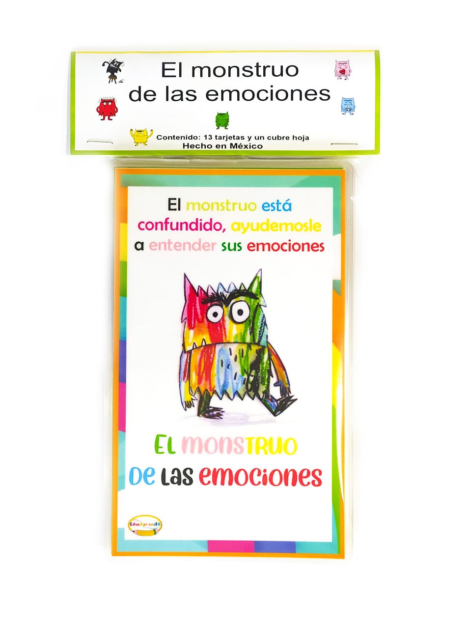 Tarjetas el monstruo de las emociones
