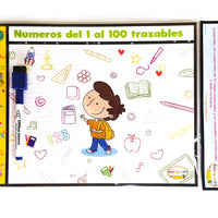 Cuadernillo números del 1 al 100 trazable