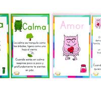 Tarjetas el monstruo de las emociones