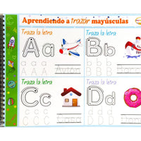 Cuadernillo 4 en 1 trazable (abecedario, números, figuras y colores)