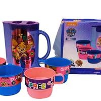 Juego de jarra y tazas paw patrol