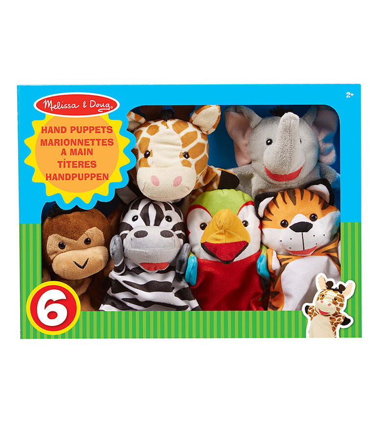 Juego de Títeres de Mano Safari 6 piezas