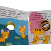 Cuento infantil con  títere  de tigre