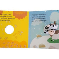 Cuento infantil con títere de vaca
