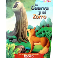 Mini Fábula La Cuerva y el Lobo