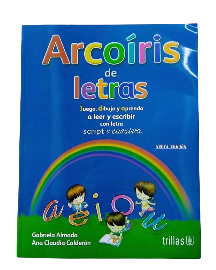 Libro arcoiris de letras