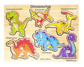 Rompecabezas dinosaurios con pija