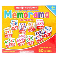 Memoramas tablas de multiplicar