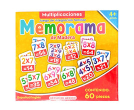 Memoramas tablas de multiplicar