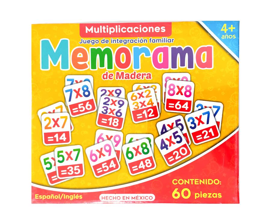 Memoramas tablas de multiplicar