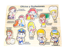 Rompecabezas oficios con pija