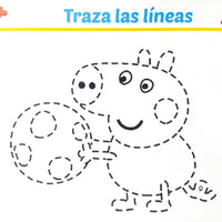 Cuadernillo trazando con Peppa pig