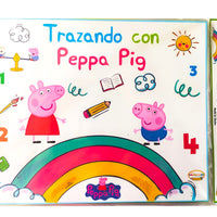 Cuadernillo trazando con Peppa pig
