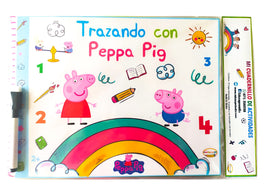 Cuadernillo trazando con Peppa pig
