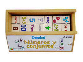 Dominó de números y conjuntos