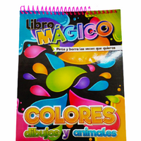 Libro mágico borrable Colores, dibujos y animales