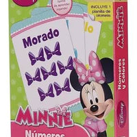 Tarjetas números y colores de Minnie