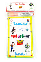 
              Tablas de multiplicar Toy Story trazables
            
