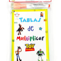 Tablas de multiplicar Toy Story trazables
